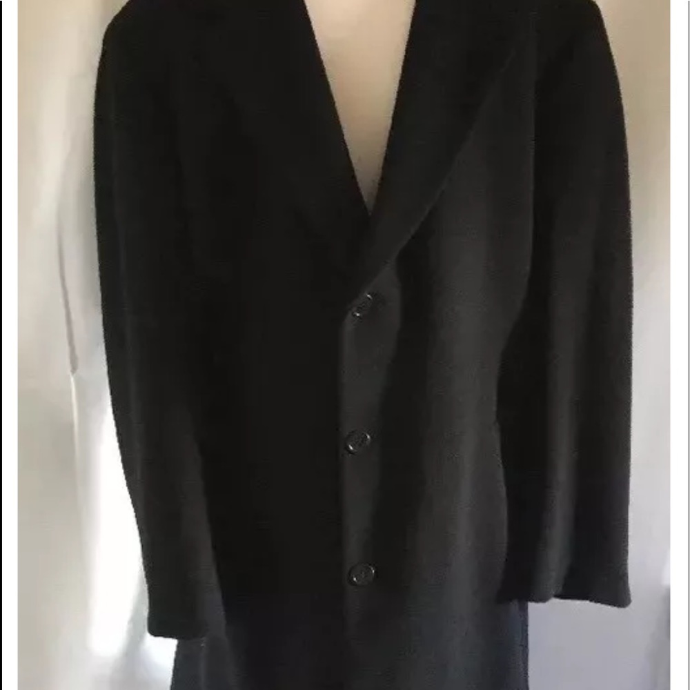 Brooks Brothers Black Wool cashmere 46R overcoat